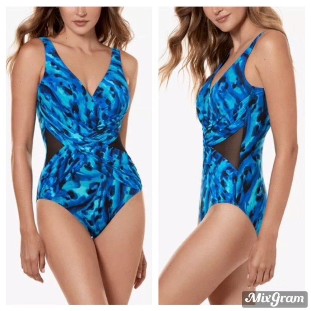 Miraclesuit Allover Slimming Swimsuit Size 14